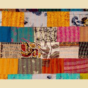 Vandana Patchwork Silke Senget�ppe nr01