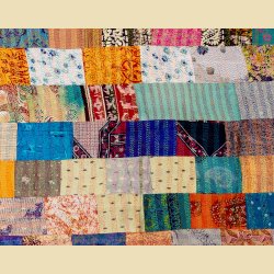 Vandana Patchwork Silke Senget�ppe nr06
