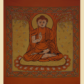 Bomuldst�ppe nr bo35 Buddha