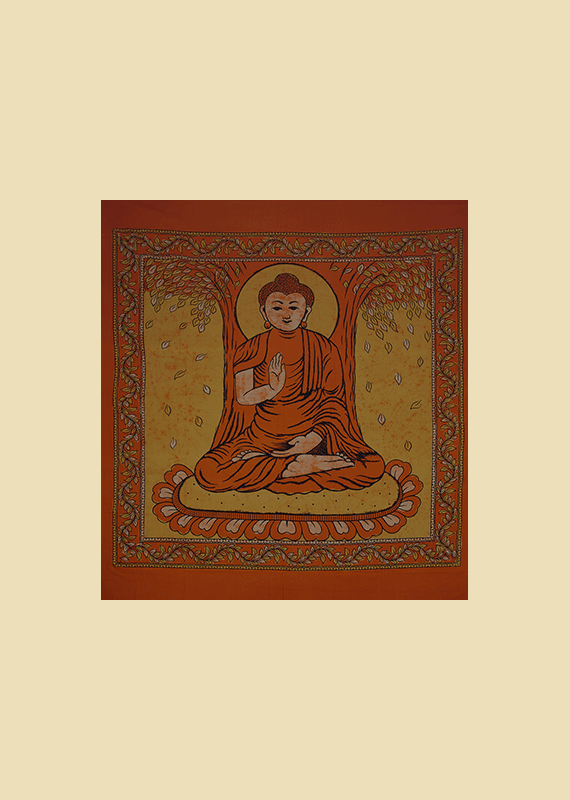 Bomuldst�ppe nr bo35 Buddha