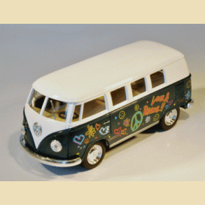 VW HIPPIEBUS model 1962 (mediumstor-l:13cm-gr�n)