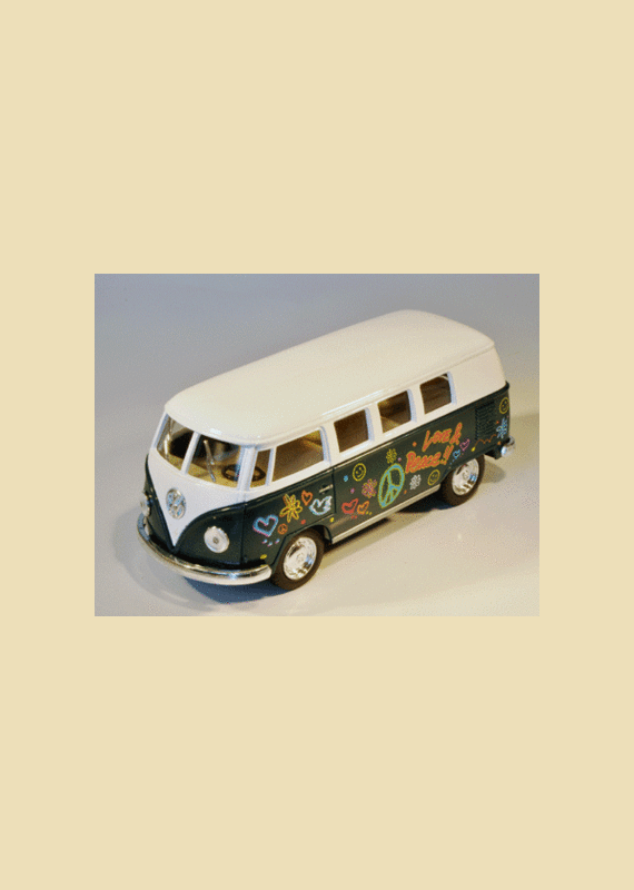 VW HIPPIEBUS model 1962 (mediumstor-l:13cm-gr�n)
