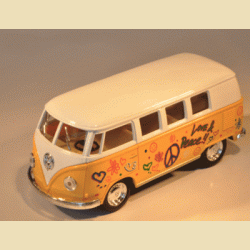 VW HIPPIEBUS model 1962 (mediumstor-l:13cm-gul