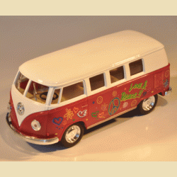 VW HIPPIEBUS model 1962 (mediumstor-l:13cm-r�d)