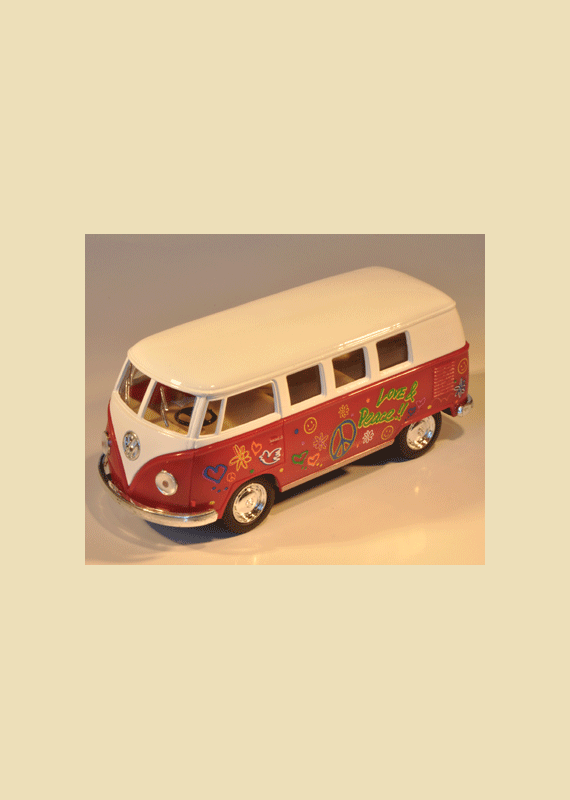 VW HIPPIEBUS model 1962 (mediumstor-l:13cm-r�d)