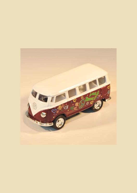 VW HIPPIEBUS model 1962 (small-l:5,5cm-brun)